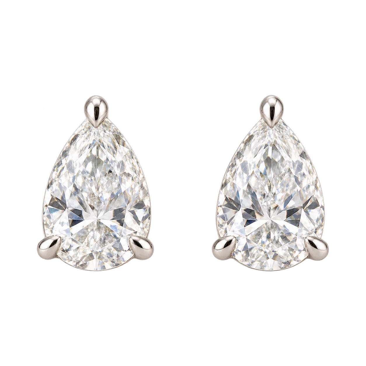 Pear Diamond Studs